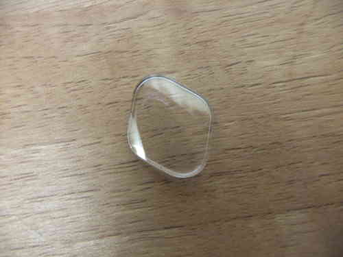 DIAMOND SHAPED ACRYLIC UB - WALLED - ROUNDED EDGES - CURVED SURFACE B756 B795 - 19.0MM X 16.0MM