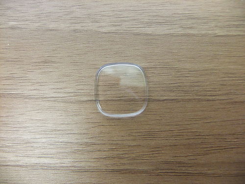 SQUARE ACRYLIC - RND'D SIDES - 15.8MM X 15.8MM - FLAT SURFACE