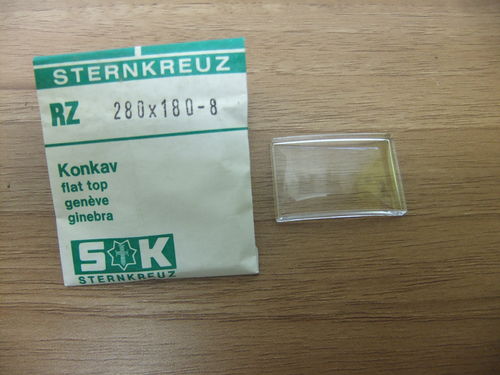 ARCHED RECTANGLE ACRYLIC - RZ - 28MM X 18MM - STERNKRUEZ