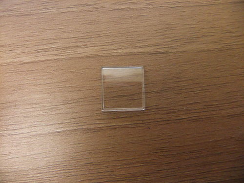 Square Acrylic - Walled - 12.9mm x 12.7mm - Curved Surface - Sits Flat