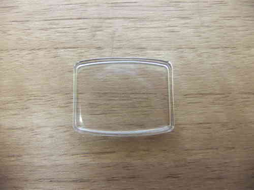 ACRYLIC WALLED RECTANGLE - 2 CURVED SIDES - 23.5MM X 18.0MM - CF921