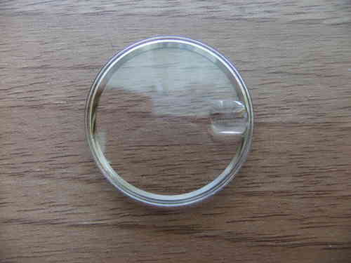 ROUND GOLD TENSION ACRYLIC - CALENDER DATE BUBBLE - 29.75MM - GB228