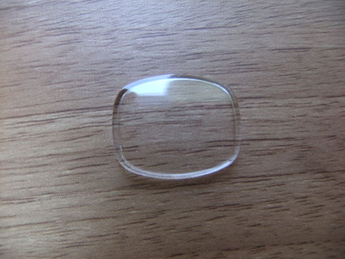 RECT ACRYLIC UB - WALLED - CRVD SIDES & SURFACE - RND'D - 19.9MM X 15.7MM - B774