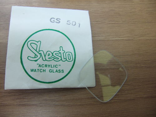 RECTANGLE GLASS FLAT - CRV'D N RND'D SIDES - 27MM X 25.8MM - GS501 SHESTO