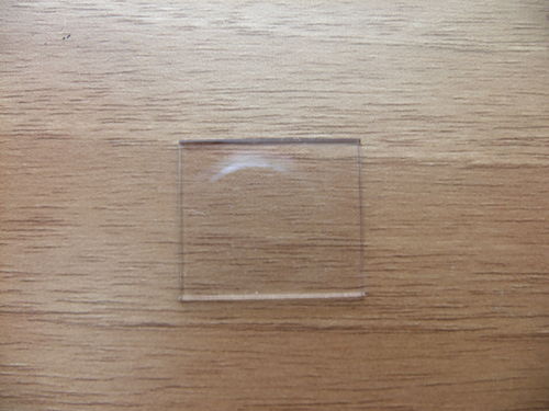 RECTANGLE FLAT ACRYLIC - 1MM THICK - 22.6MM X 19MM - GB743