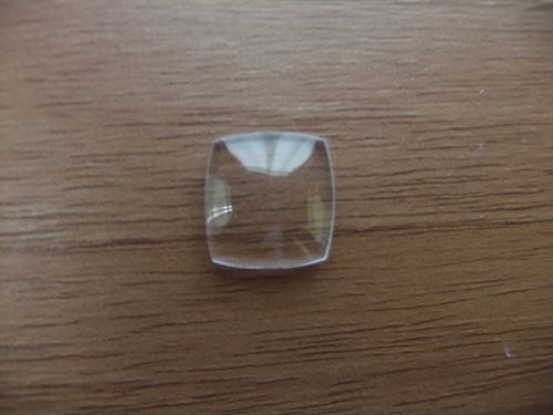 TINY SQ ACRYLIC - DOMED - WALLED - CRV'D SIDES - 11MM X 10.8MM