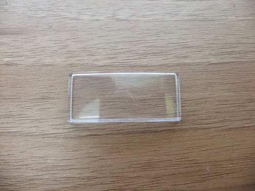 ARCHED RECTANGLE ACRYLIC - WALLED - 34MM X 14.8MM